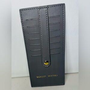 Badgley Mischka Gray Card Holder